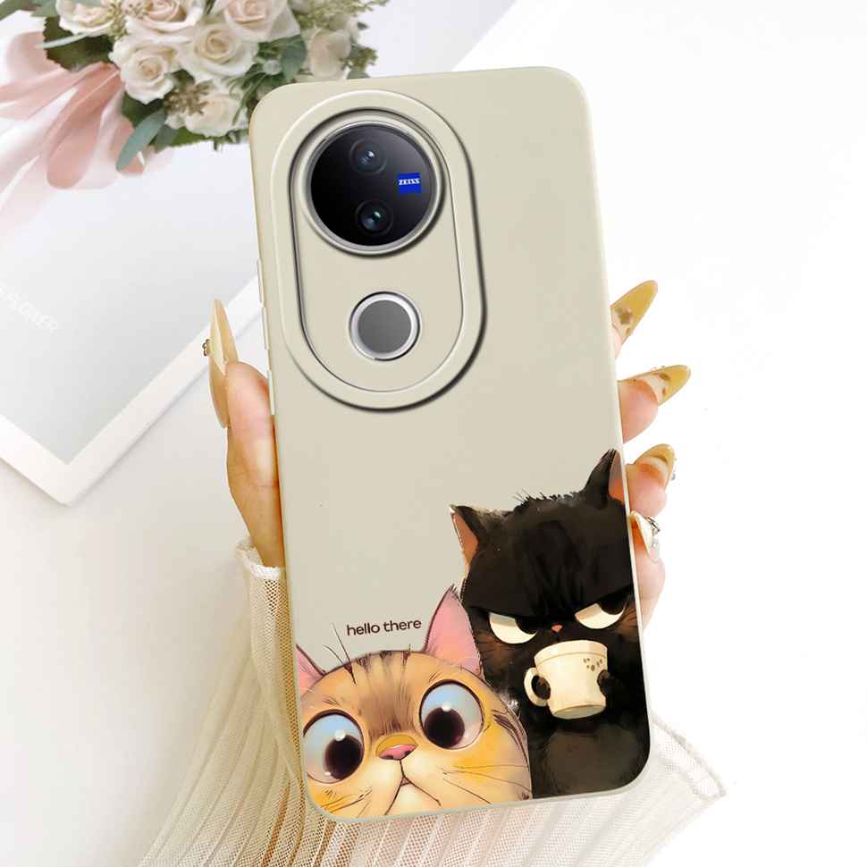 For VIVO V50 5G Case Luxury Silicone Shockproof VIVOV50 5G V2427 Casing Colorful Cartoon Soft Protective Shell Cell Phone Case