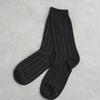 Monfoot Vertical Pattern Formal Socks Black