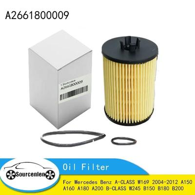 Oil Filter A2661800009 for Mercedes Benz A-CLASS W169 2004-2012 A150 A160 A180 A200 B-CLASS W245 B150 B180 B200 Model Filter
