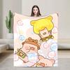 L-Lulu Pig Plush Blanket Kids  Flannel Throw Blanket For Bedroom Warm Soft Custom Quality Bedspread Gift Idea