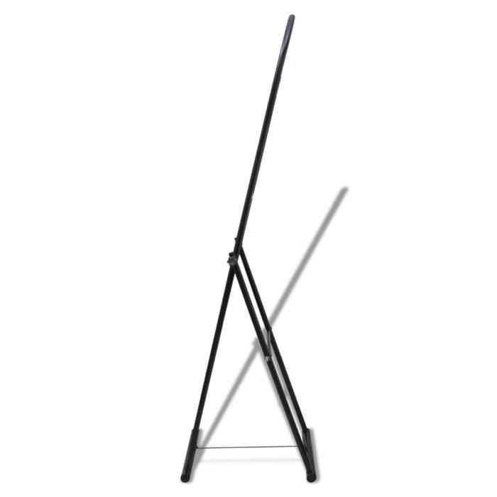 VidaXL Miroir autoportant rectangulaire pleine longueur Noir