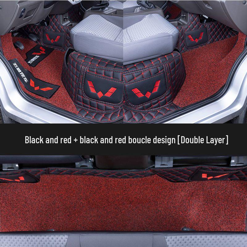 Custom-Fit Floor Mats for Wuling Rongguang Trucks: Fully Enclosed, Double or Single Row, Ideal for Small Trucks and Cargo Vans, Rear Seat Compatible.