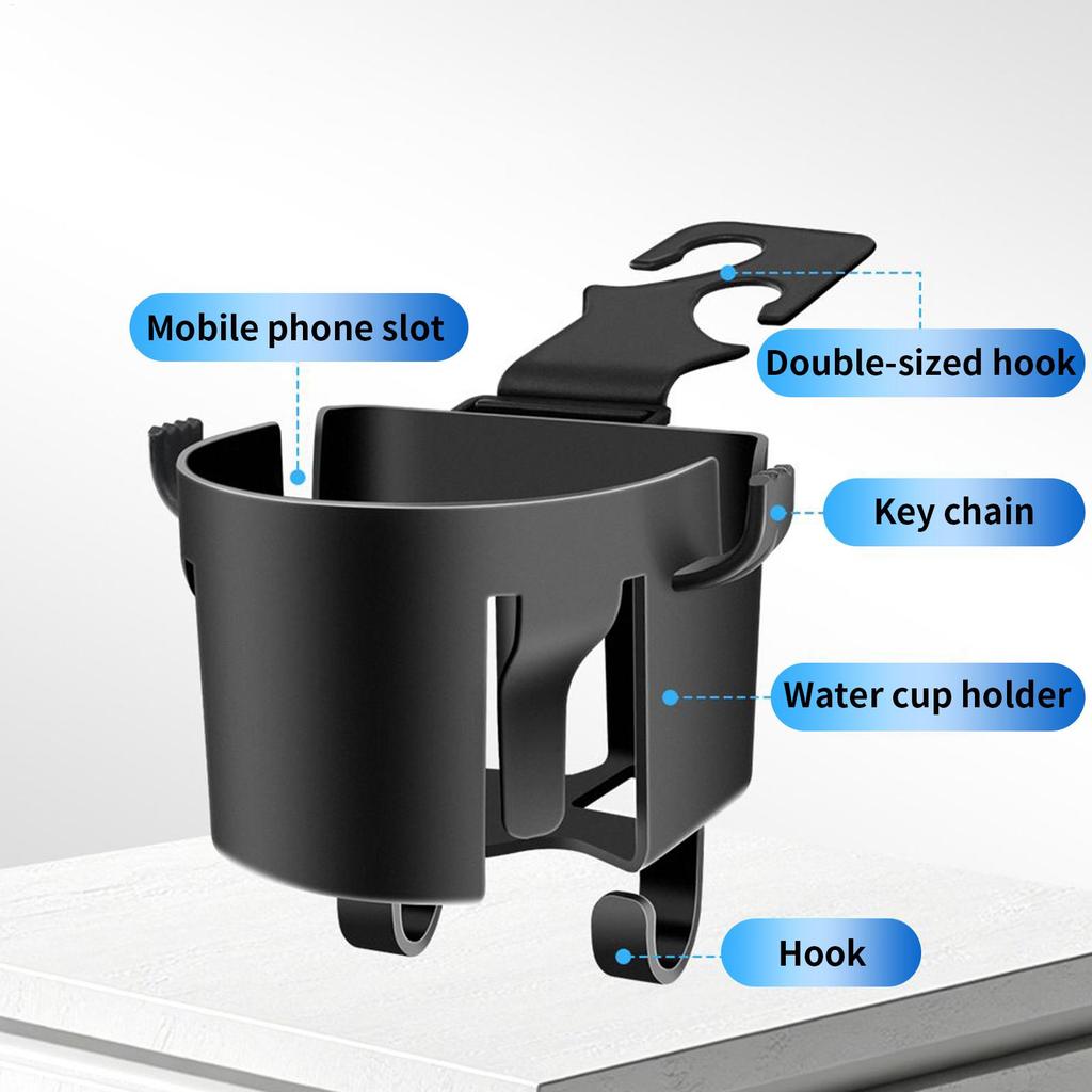 Backseat Cup Holder For Car Car Seat Hooks For Headrest Beverage Bottle Storage Organizer Accessories For Automotive Interior