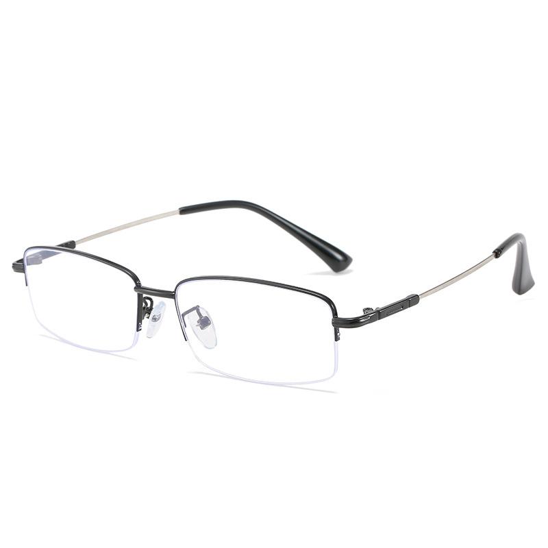 

Модные прямоугольные очки для близорукости с защитой от синего света, женские и мужские деловые очки с плоским зеркалом, диоптрии 0 ~-6,0 -1.5 чёрный