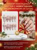 10Pcs Christmas Bear Design Press On Nails Easy To Apply and Remove Fake Nails for Party