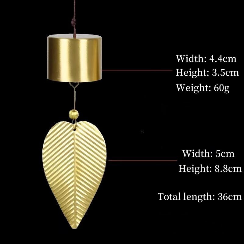 Pure Copper Wind Chime Pendants,Japanese Copper Wind Chime Door Decorations,Creative Home Balcony Feng Shui Bells,Car Pendants
