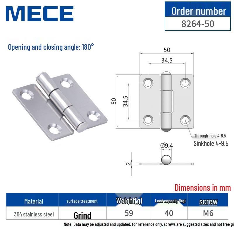 Thickened Stainless Steel Small Hinge for Folding Cabinet, Window, or Wooden Box with Lotus Leaf Design.