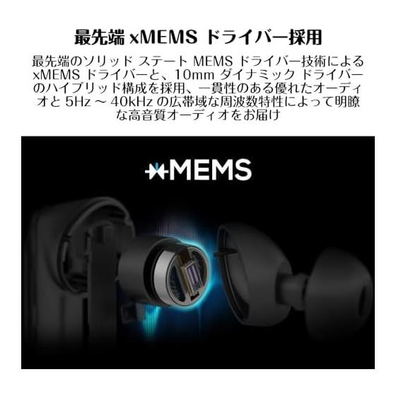 Creative Aurvana Ace 2 LE Audio AAC AptX Lossless Equipped with new technology xMEMS driver Frequency response 5Hz - 40kHz Compatible with iPhone