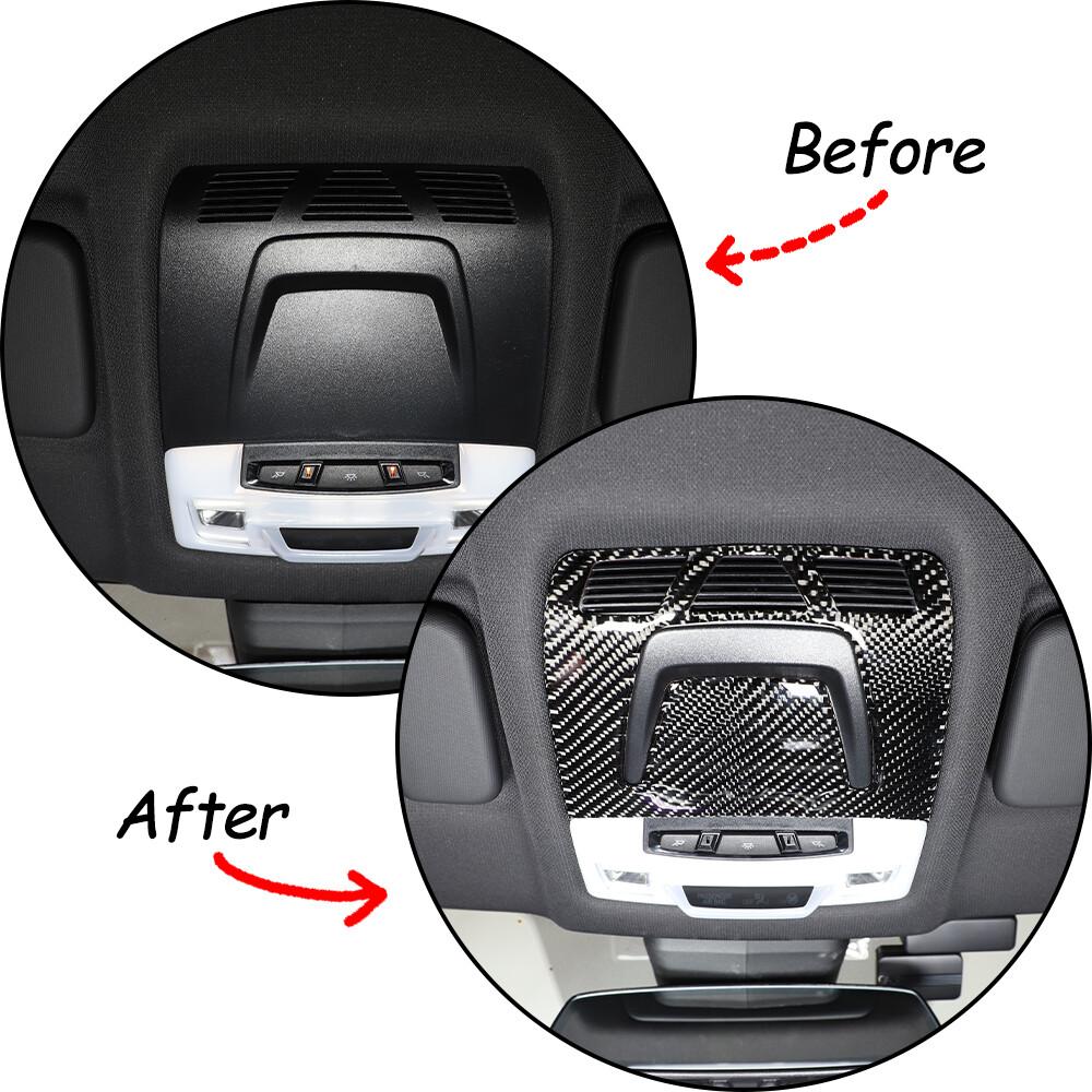 Carbon Fiber Reading Lamp Panel Cover Interior Trim For Toyota Supra -2024