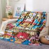 1PC Tony Tony Chopper Patterned Flannel Blanket Suitable For All Seasons For Home Decor Warmth And Comfort Gifts Holiday Present