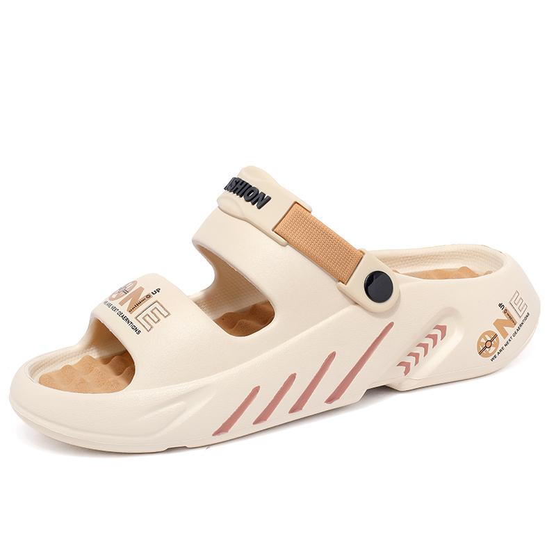 Summer New Men's Massage Slippers Outdoor Sandals Beach Comfortable Soft Slides Indoor Casual Shoes Men Sandals Big Size 47 48