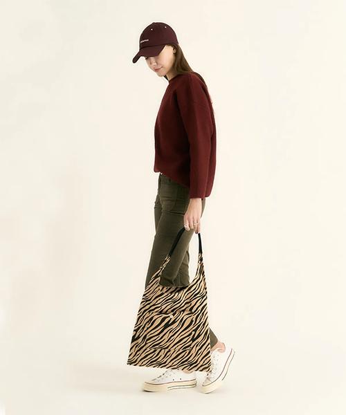 Stylehan Zebra Shopper Bag Gold Beige