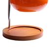 Candle Warmer Lamp Dimmable Retro Decorative Aromatherapy Candle Melter Melting Lamp for Bedroom Study Round Plate Coral