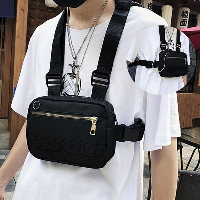 Mode Chest Rig Bag Hip Hop verstellbare Umhängetaschen Männer Frauen