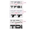 3D ABS Black TFSI Logo TDI TT Car Trunk Emblem Badge For A3 A4 A5 A6 A7 A8 Q2 Q3 Q5 Q7 Q8 TFSI TDI Sticker Accessories