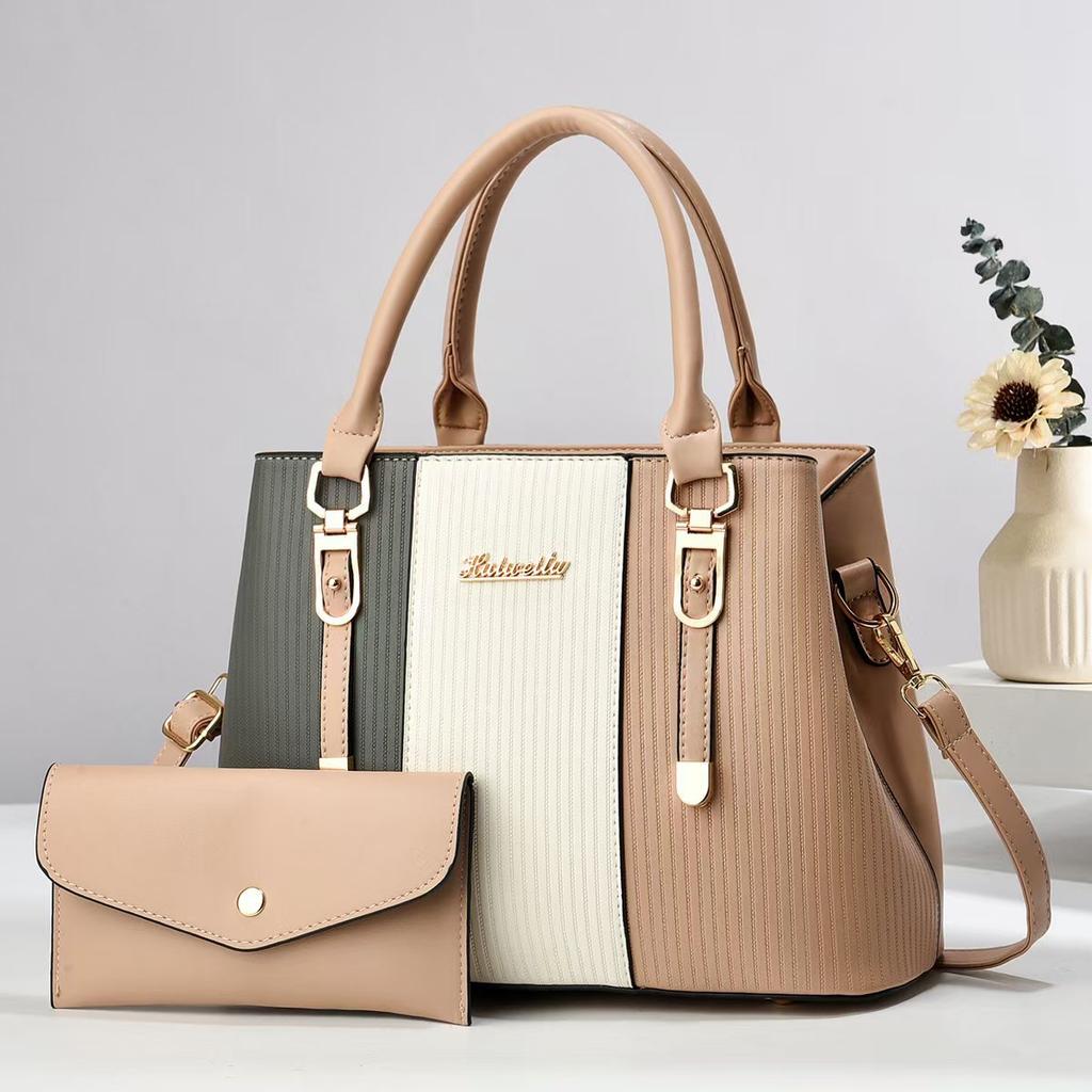 Patchwork Fashionable Mother-and-child Bag  Multi-layer High-appearure-level Handbag  Large-capacity Versatile Single-shoulder Bag