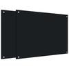 Vidaxl Panele Ochronne Do Kuchni, Czarne, 2 Szt., 80X60 Cm, Szkło