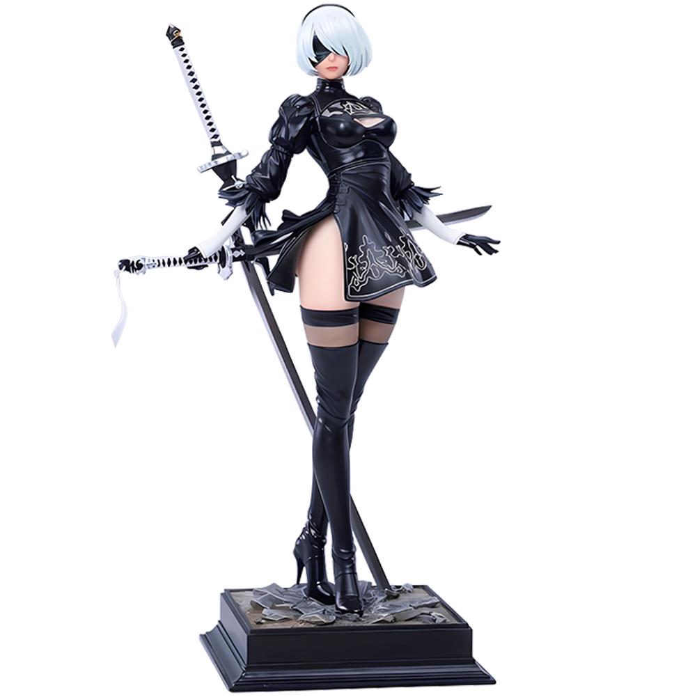 Nier Anime Yorha No.2 Type Sword Model Collection Ornament Gift 2B B Figure 9s Action Holding Pose Statue Articulated Poseable Detailed Movable Scale