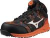 Almighty LSll73M BOA Work Shoes 95 Size (Dial/Mid-Cut) (F1GA2405) Black/White/Orange 26.5
