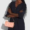 COACH Swinger 20 Quilted Chain Sheepskin Mahjong Bag Hand Shoulder Bag Small Women Candy Pink