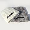 Winter Warm Knit Cap Solid Color Slouchy Bonnet New Leisure Cap  Women Men