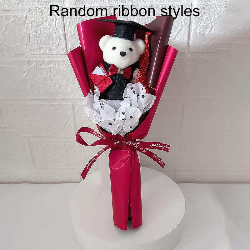 Studenttid DIY-bukett Tecknad björn Söt Handgjord Kreativ Gåva Gåva