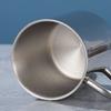 1Pcs Double Layer Water Cup Drink Beer Tea Juice Tea Cup New Stainless Steel Mug