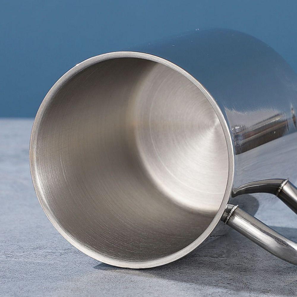 1Pcs Double Layer Water Cup Drink Beer Tea Juice Tea Cup New Stainless Steel Mug