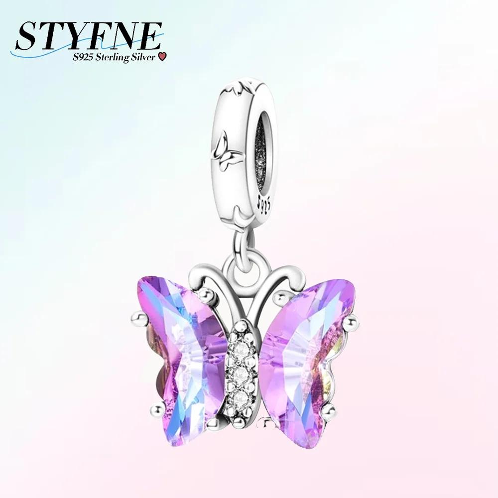 Charm Bead Charms Plata Originales Glass Butterfly Bead Charms for Charm Bead Charms Copper Bracelets Bead Charms Jewellery Making Womens Gift