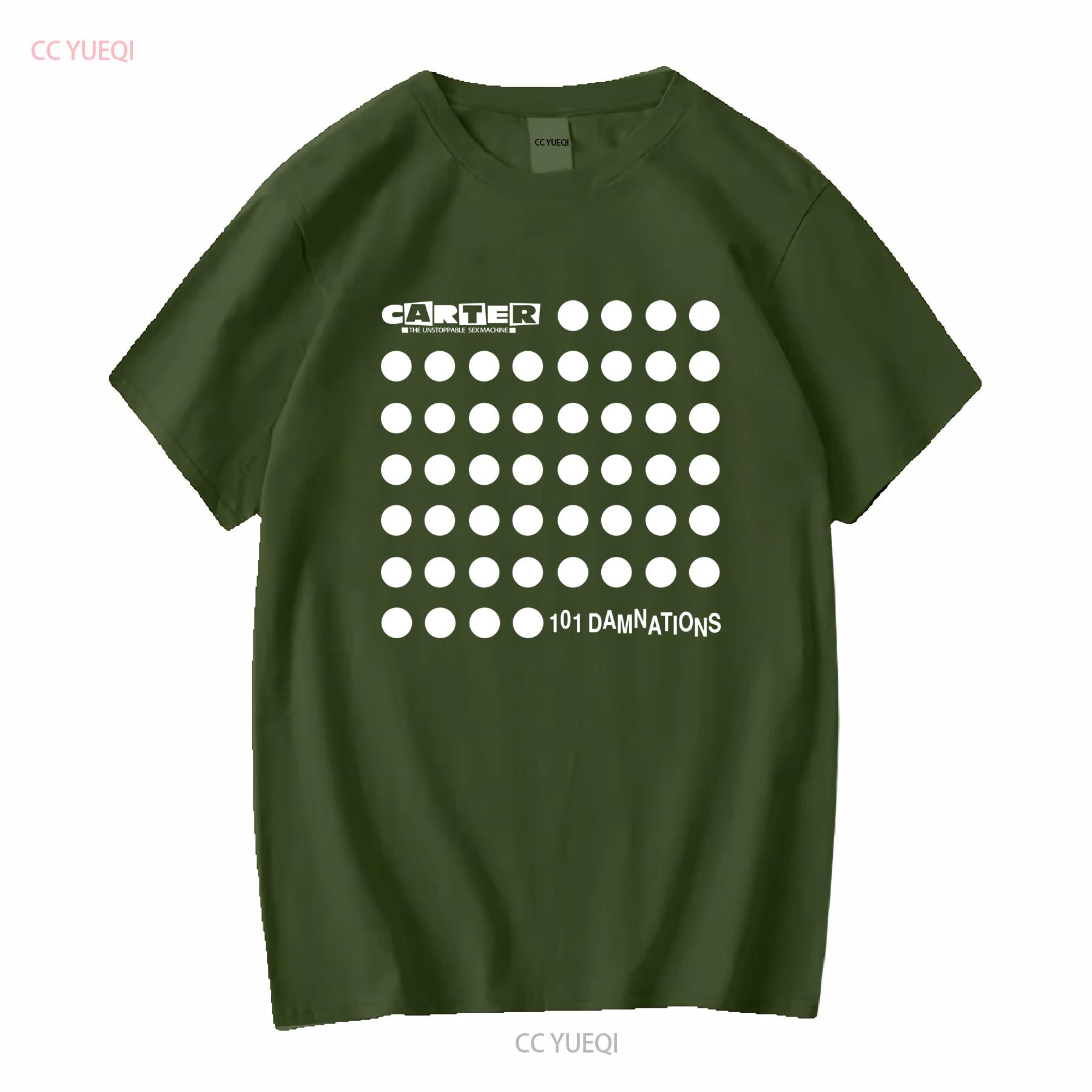 

Carter USM T Shirt 101 Damnations vintage Washed Versatile fashion Comfortable Unisex homme streetwear Stretched graphic XL
