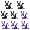 Beautiful Witch Hats Suit Light Halloween Hats Unisex Personality Witch Hat for Halloween Make Up and Masquerades