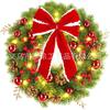 Christmas Wreath Door Hanging Decor Home Mall Window Party Festive Simulation Ornament