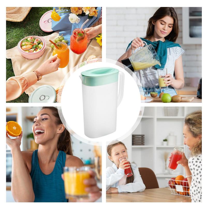 Pitcher For Fridge Door 2500ml Ice Lemonade Pitcher For Fridge Heat & Cold Resistant Fridge Jug Water Pitcher For Soy Milk