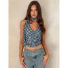 Retro Neck Sling Vest Women's Clothing, Autumn New Sexy Slim and Thin Versatile Top Women