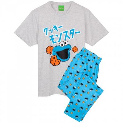Mens Cookie Monster Pajama Set