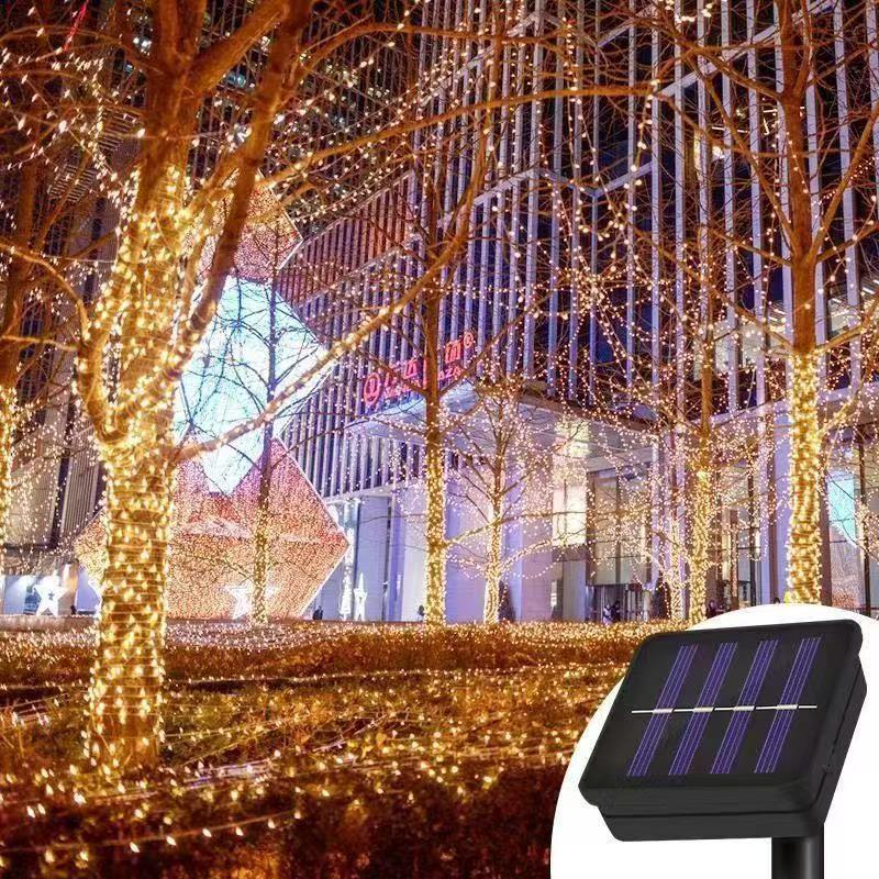 Colorful Waterproof LED Solar String Lights - Starry Sky Garden and Balcony Decoration
