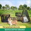 6-in-1 Portable Outdoor Pet Tame Cage Tunnels Houses Portable Foldable Kit for Cats Dogs Enclosure Play Tent Pen Pet Products