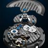 OUPINKE New Business and Leisure Men's Watch Automatic Mechanical Watch Hollow Movement High-end Watch