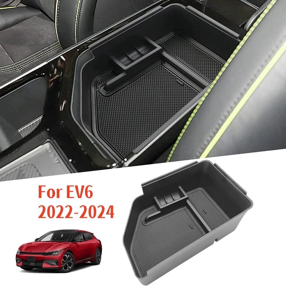 

Для Kia EV6 центральный консольный органайзер 2025-2025 центральный подлокотник дополнительный ящик для хранения 2025-2025 EV6 GT-Line легкий ветер