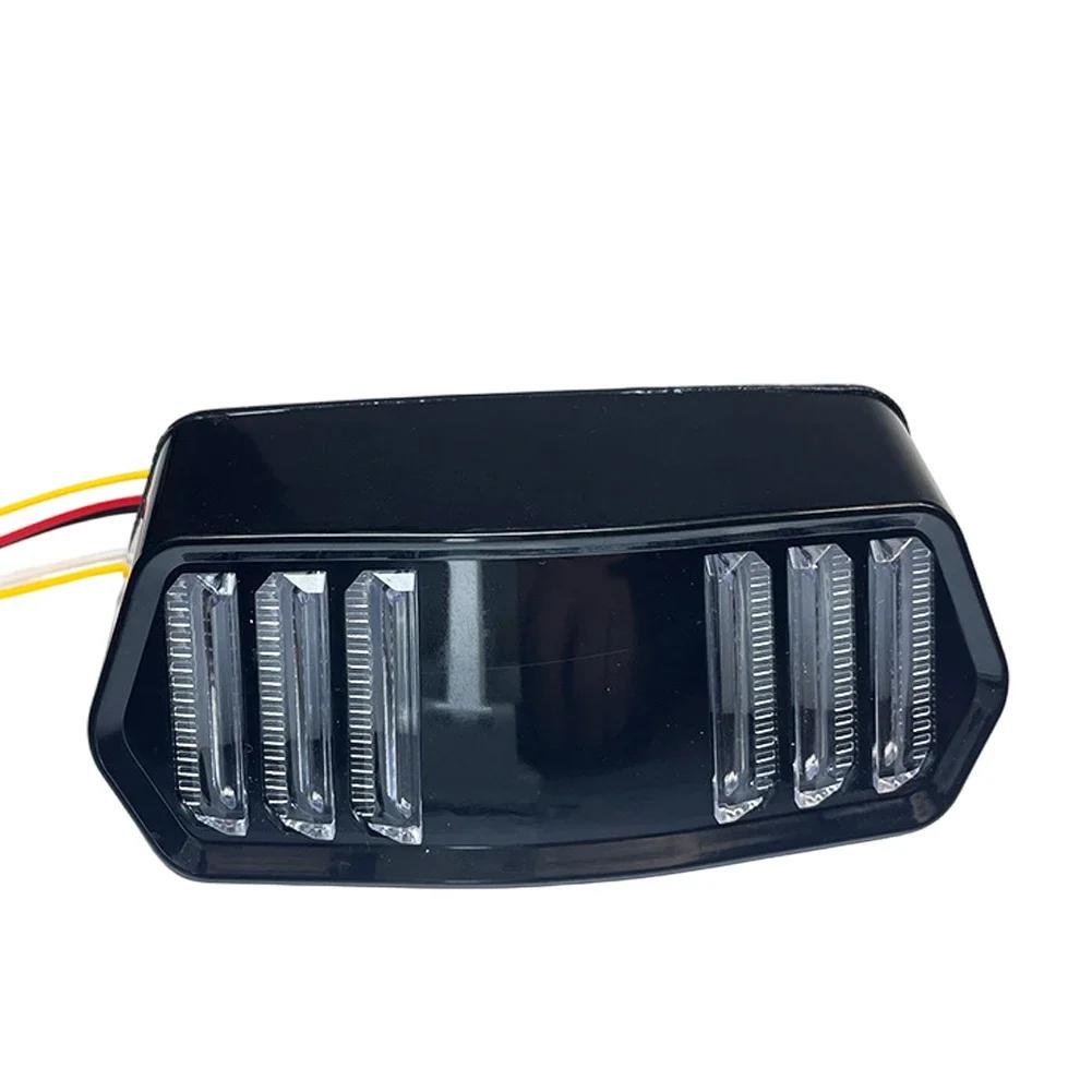 12V Motorcycle DRL Daytime Running Lamp Flowing Taillight Brake Turn Signal Indicators All in One Universal Motorcycle Lights