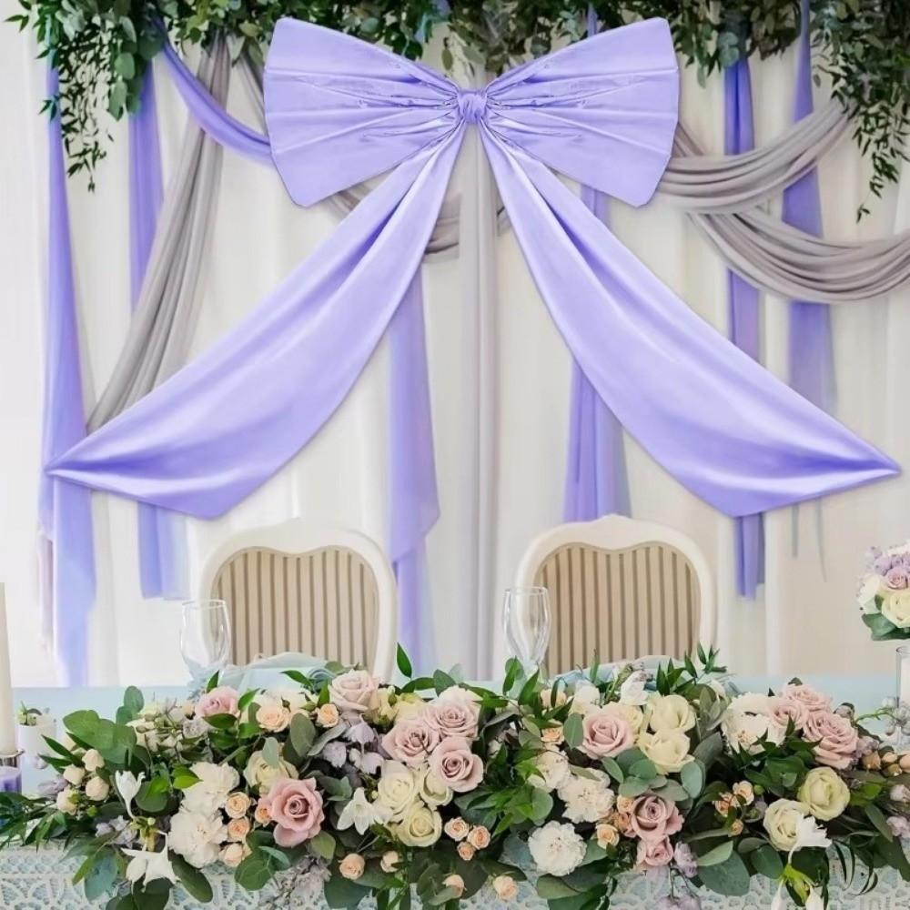 New Satin Ribbon Big Coquette Bow Hanging Large Giant Bowknot Bow Decoration Birthday Party