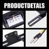Biqing Motorcycle License Plate Light Universal Motorcycle License Plate Easy Single Item Bracket, 3-LED Light, Installation, Black, (Tube)