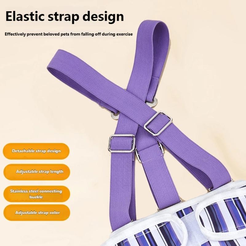 Easyly Wear Washable Dog Diaper for Female Dog Reusables Comfortable with Adjustable Straps Nonslip