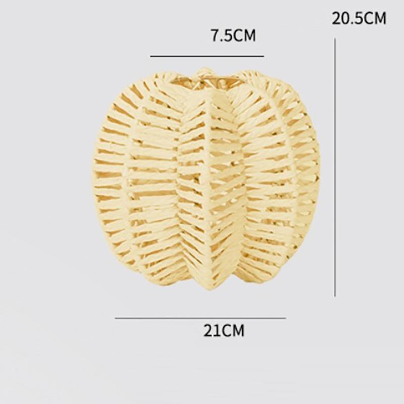 

Сплетенный вручную бумажный канатный абажур люстра ретро имитация ротанга абажур декор для спальни отеля в домашнем стиле подвесной потолок