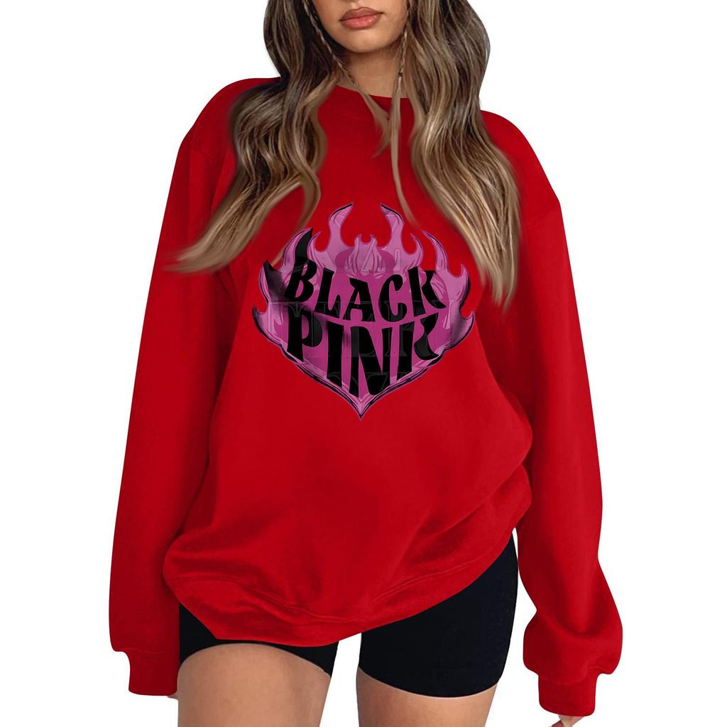 Women's Fashionable And Casual Long Sleeve Round Neck Printed Sweatshirt