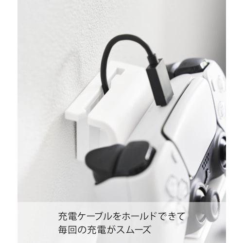 Yamazaki (Yamazaki) Wall-Mounted Game Controller Storage Rack (Set of 2) for Plasterboard Walls (Includes Drywall Tweezers and Wood Screws) White, App