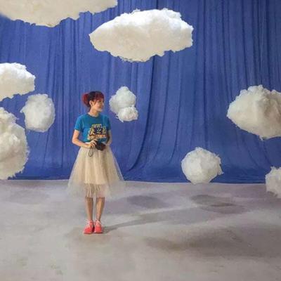 Party Prop Backdrops Hanging Decoration Cloud Shape Hanging Supplies Photographic Prop