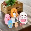 6 Layers Russian Nesting Dolls Cow Pig Duck Matryoshka Dolls Wooden Animal Figurine Matryoshka Wooden Toys for Children Kids Winter Party Wishing