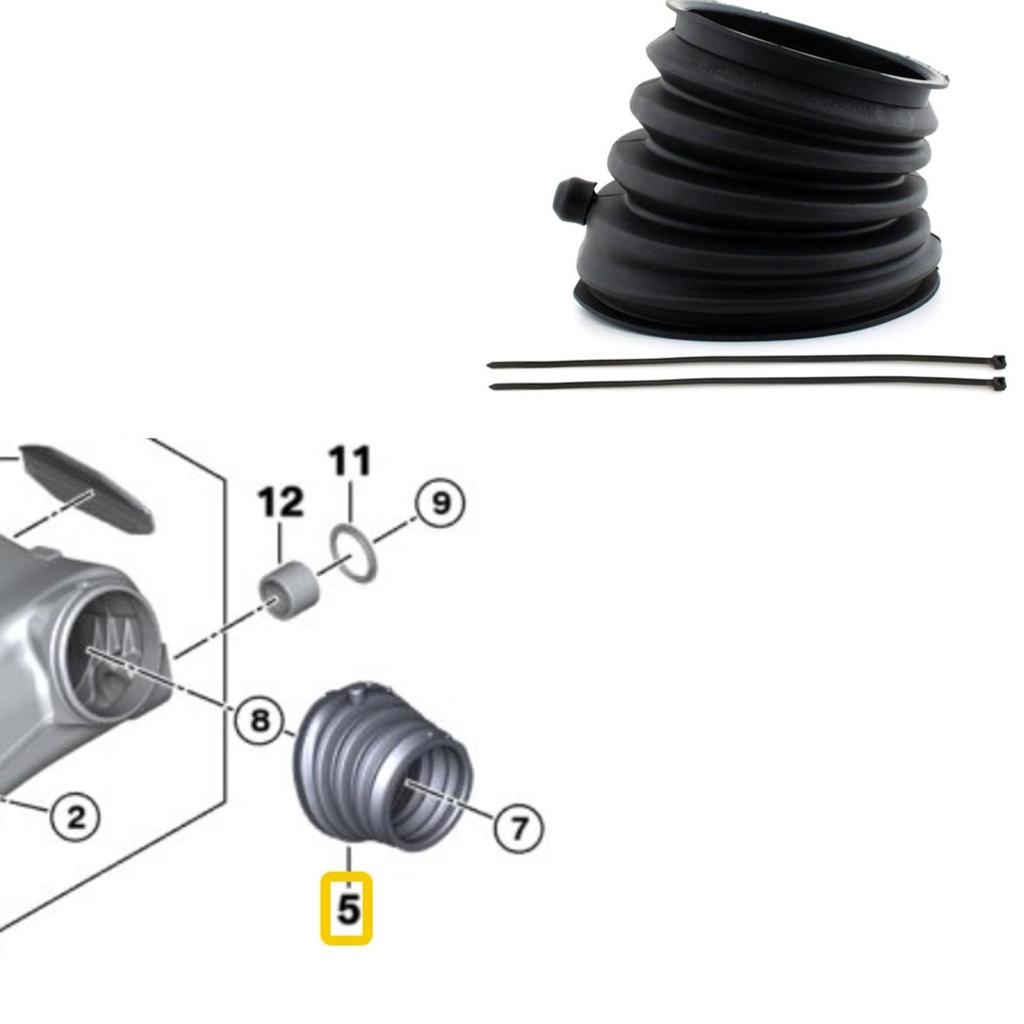 Motorcycle Driveshaft Boot Accordion-Style Bellows Dustproof