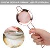Stainless Steel Cone Shape Cake Powder Filter Cocktail Mesh Strainer Bar AccessoriesRose Gold